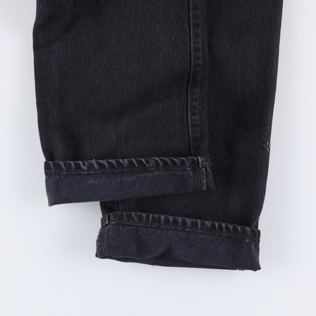 Levi's 501 Black Denim Straight Denim Pants for Men, W34 equivalent cotton black type Vintage Second Hand