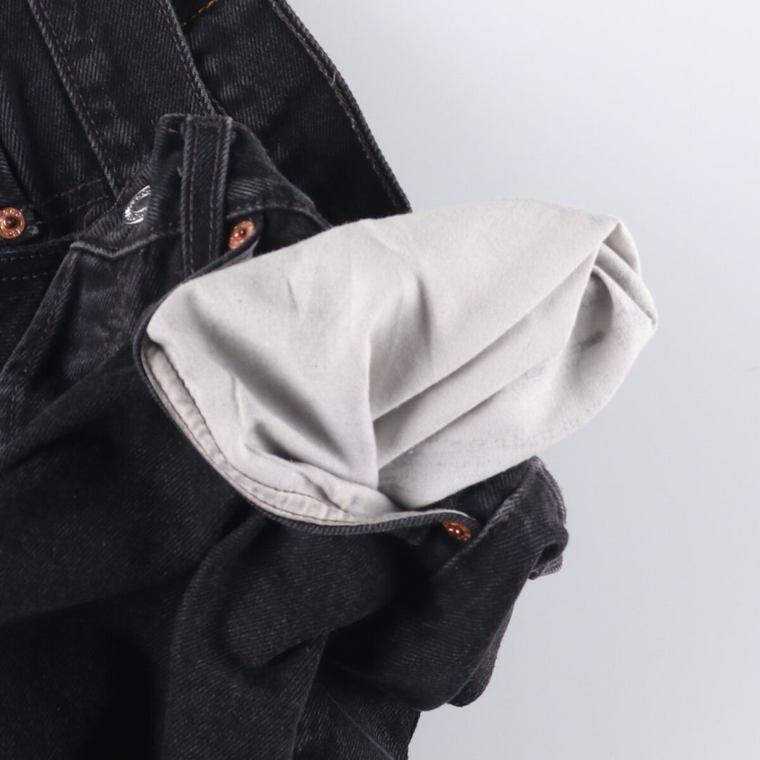 Levi's 501 Black Denim Straight Denim Pants for Men, W34 equivalent cotton black type Vintage Second Hand