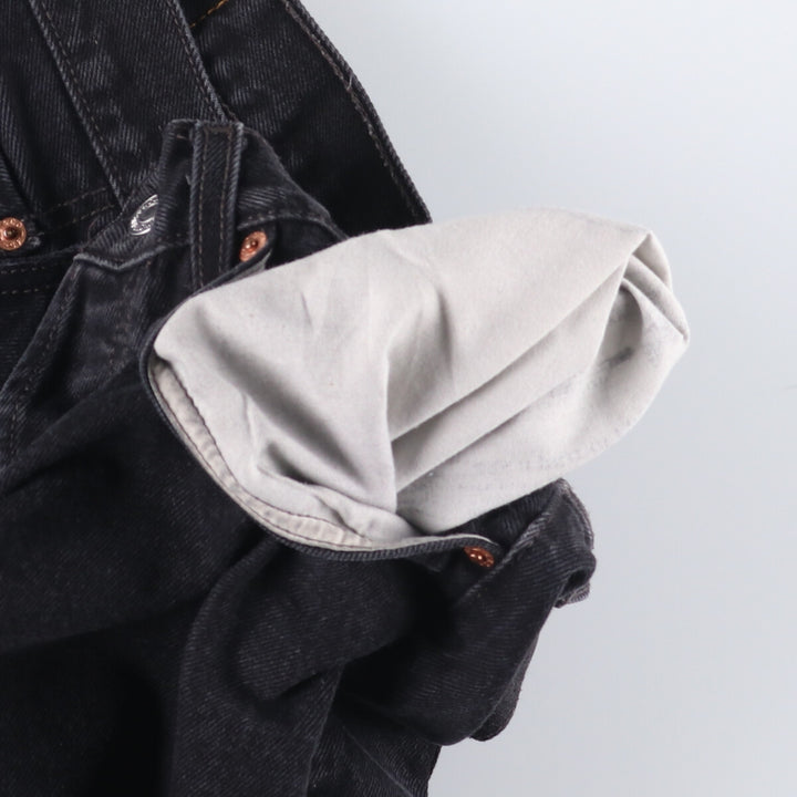 Levi's 501 Black Denim Straight Denim Pants for Men, W34 equivalent cotton black type Vintage Second Hand