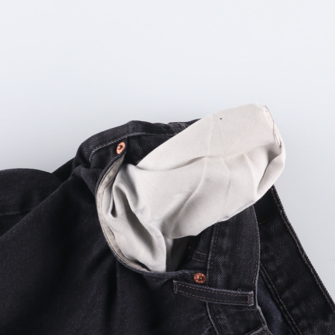 Levi's 501 Black Denim Straight Denim Pants for Men, W34 equivalent cotton black type Vintage Second Hand