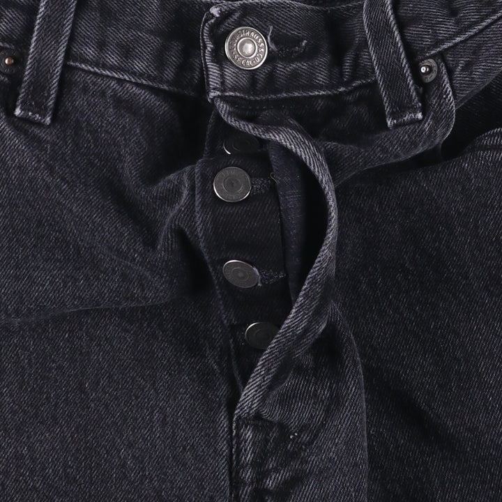 Levi's 501 Black Denim Straight Denim Pants for Men, W34 equivalent cotton black type Vintage Second Hand