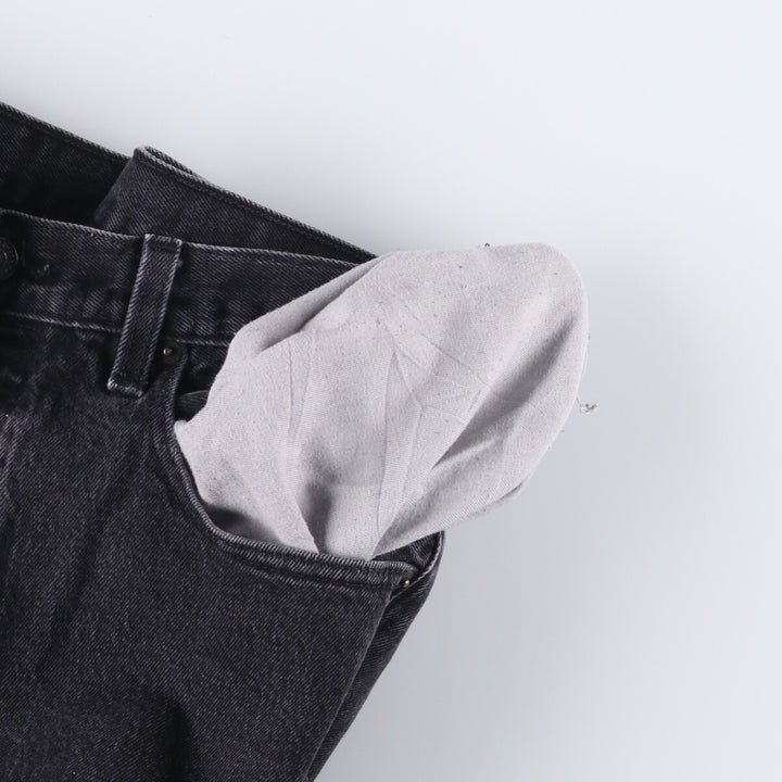 Levi's 501 Black Denim Straight Denim Pants for Men, W34 equivalent cotton black type Vintage Second Hand