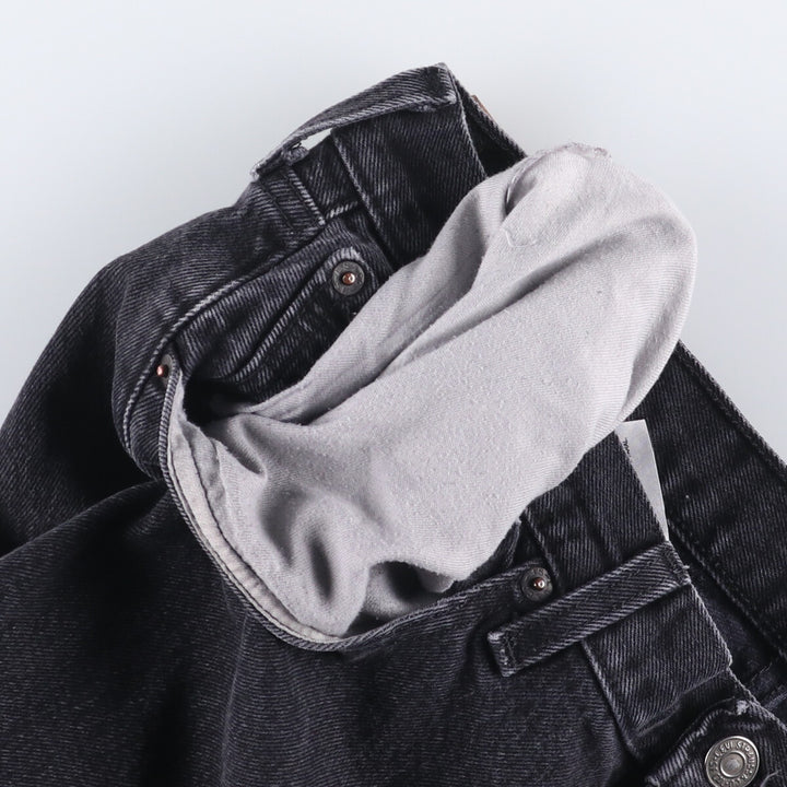 Levi's 501 Black Denim Straight Denim Pants for Men, W34 equivalent cotton black type Vintage Second Hand