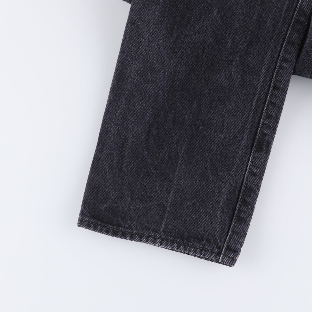 Levi's 501 Black Denim Straight Denim Pants Men's W31 equivalent cotton black type Vintage Second Hand