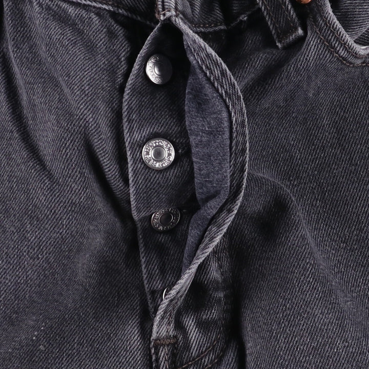 Levi's 501 Black Denim Straight Denim Pants for Men, W33 equivalent cotton black type Vintage Second Hand