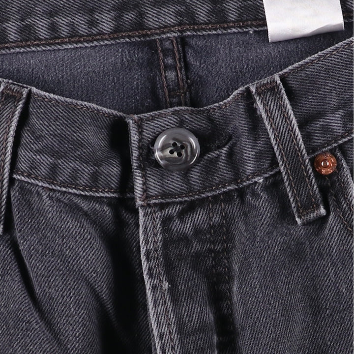 Levi's 501 Black Denim Straight Denim Pants for Men, W33 equivalent cotton black type Vintage Second Hand