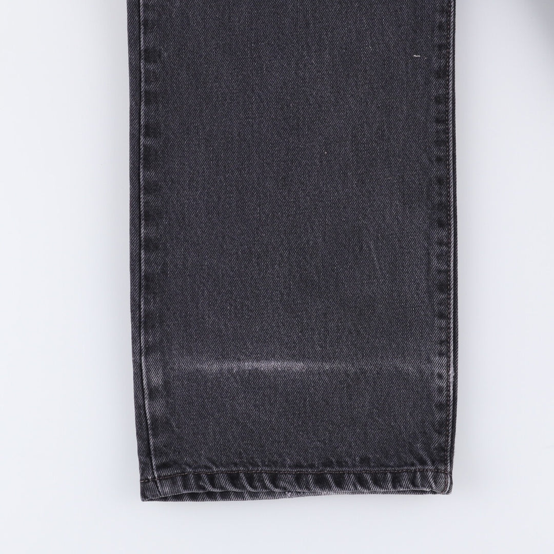 Levi's 501 Black Denim Straight Denim Pants for Men, W33 equivalent cotton black type Vintage Second Hand