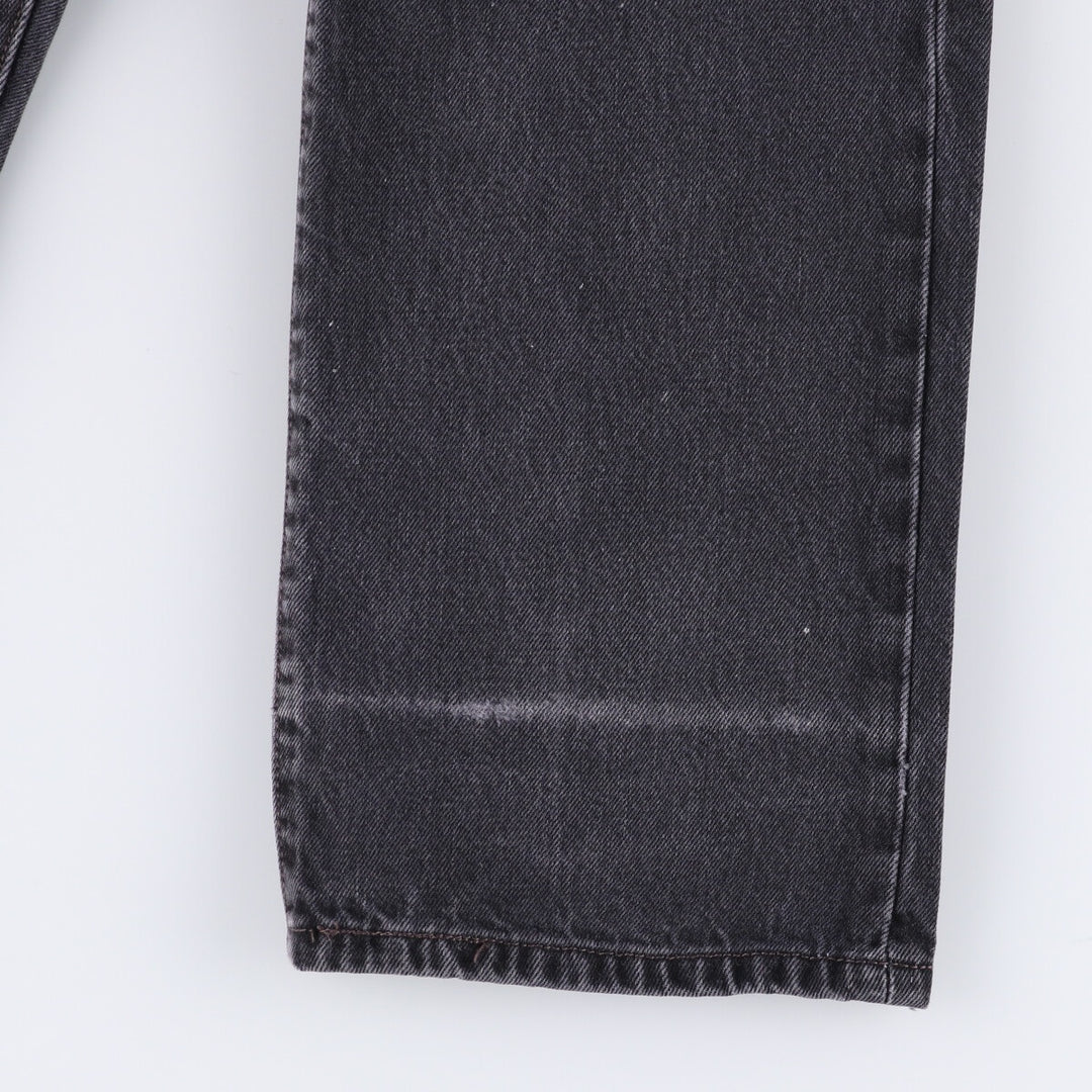 Levi's 501 Black Denim Straight Denim Pants for Men, W33 equivalent cotton black type Vintage Second Hand
