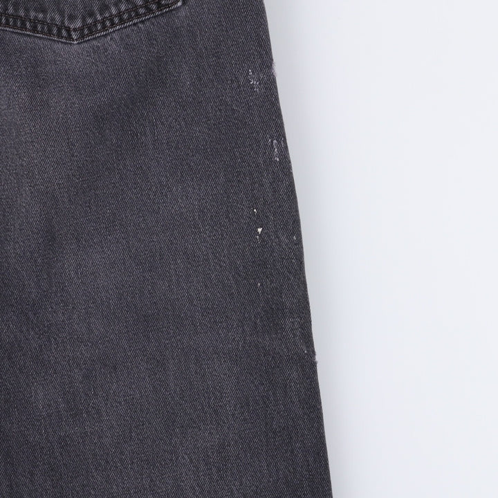 Levi's 501 Black Denim Straight Denim Pants for Men, W33 equivalent cotton black type Vintage Second Hand