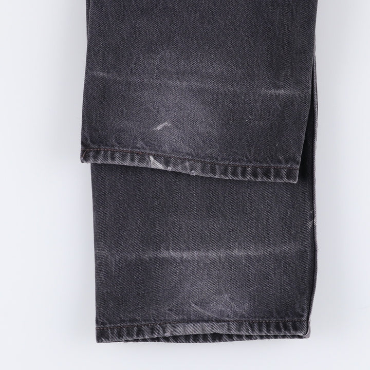 Levi's 501 Black Denim Straight Denim Pants for Men, W33 equivalent cotton black type Vintage Second Hand