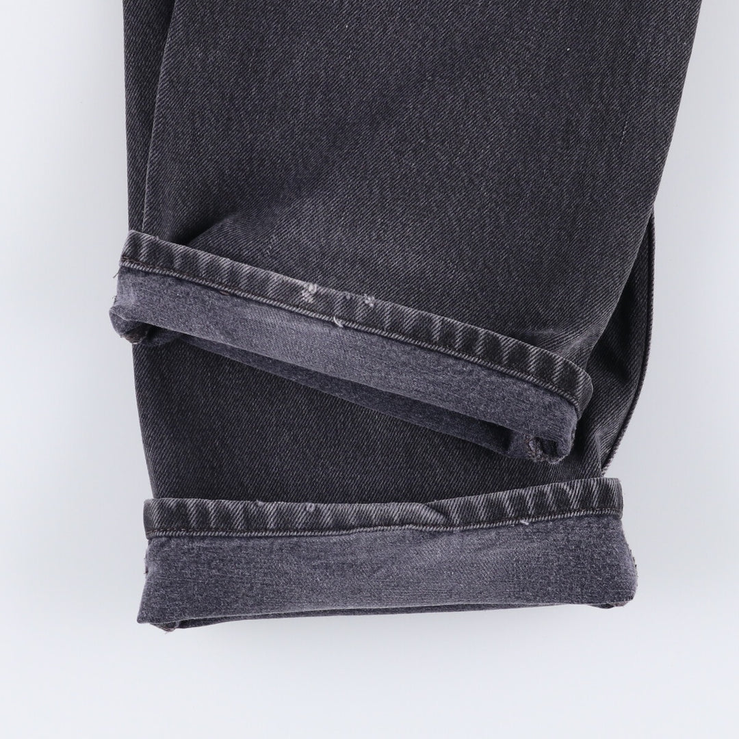 Levi's 501 Black Denim Straight Denim Pants for Men, W33 equivalent cotton black type Vintage Second Hand