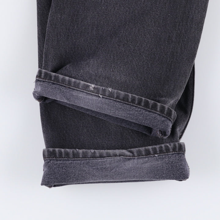 Levi's 501 Black Denim Straight Denim Pants for Men, W33 equivalent cotton black type Vintage Second Hand