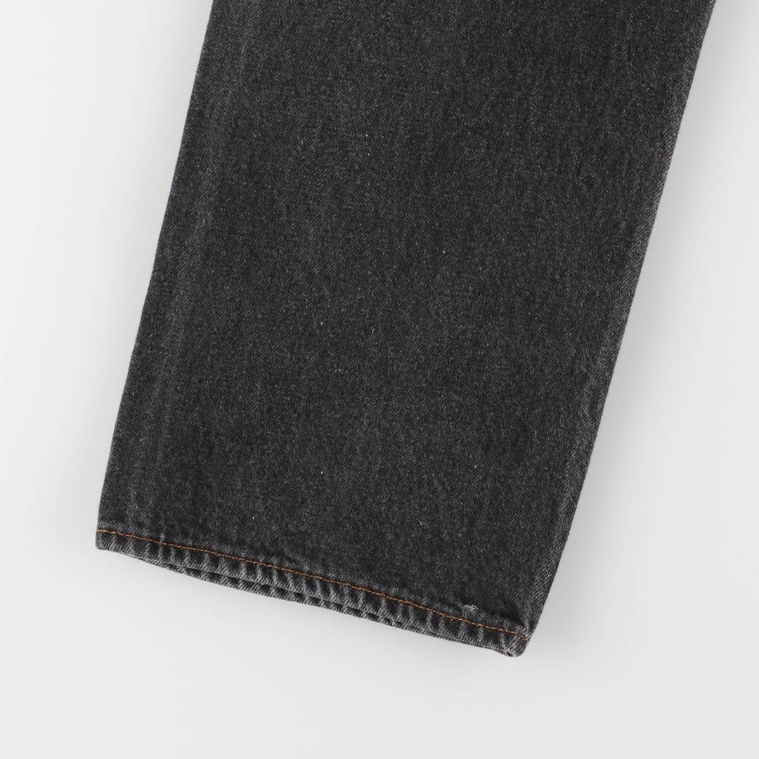 Levi's 501 Black Denim Straight Denim Pants Men's W31 equivalent cotton black type Vintage Second Hand