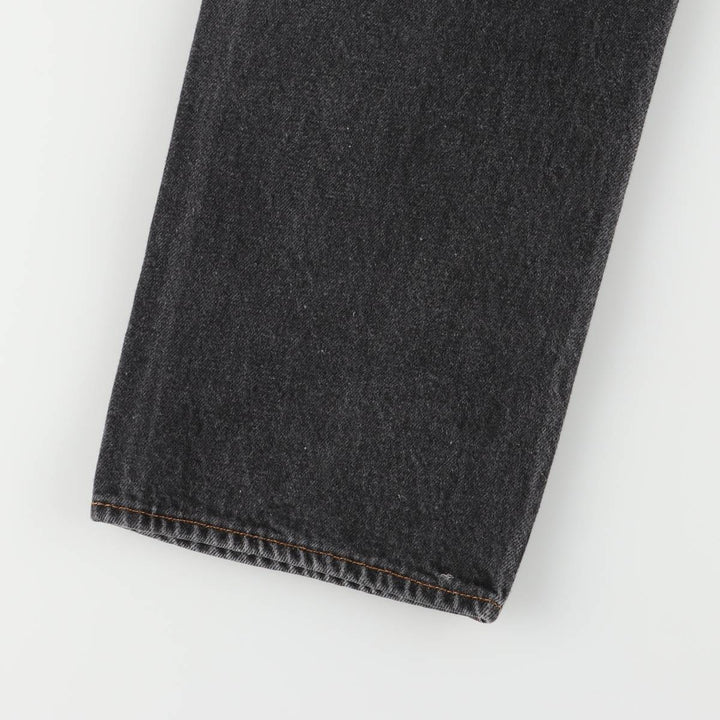 Levi's 501 Black Denim Straight Denim Pants Men's W31 equivalent cotton black type Vintage Second Hand