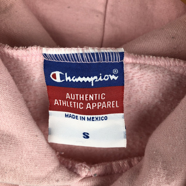 2000'S Champion Authentic Athletic Apparel College Pullover Hoodie, Men's Size Small cotton pink type Vintage Second Hand