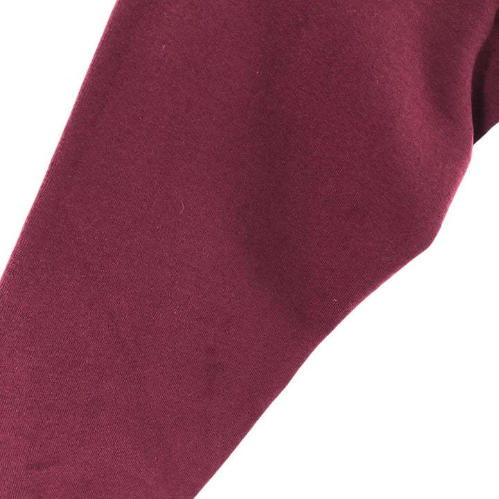 90'S GEAR College Sweatshirt, Made in USA, Men's XL, Vintage polyester wine-red Vintage Second Hand