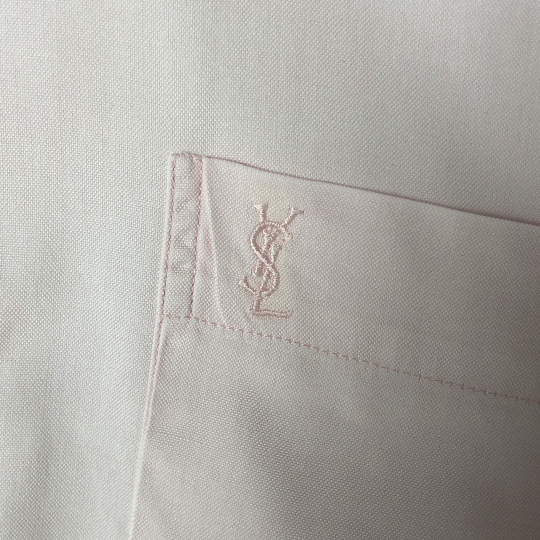 Yves Saint Laurent POUR HOMME short-sleeved button-down shirt, men's size L cotton pink type Vintage Second Hand