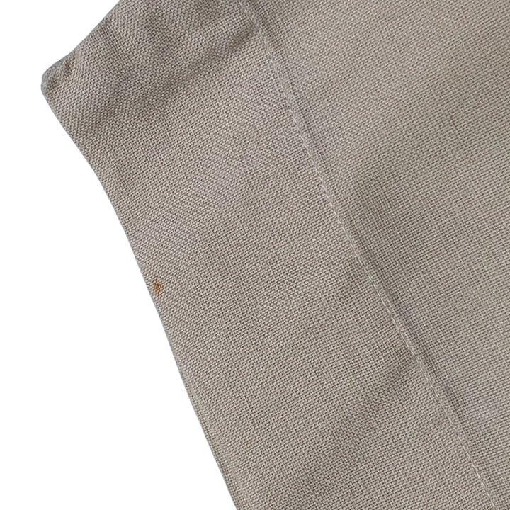 60s-70'S Fruit of the Room short sleeve button down shirt, men's size L unclear Beige type Vintage Second Hand