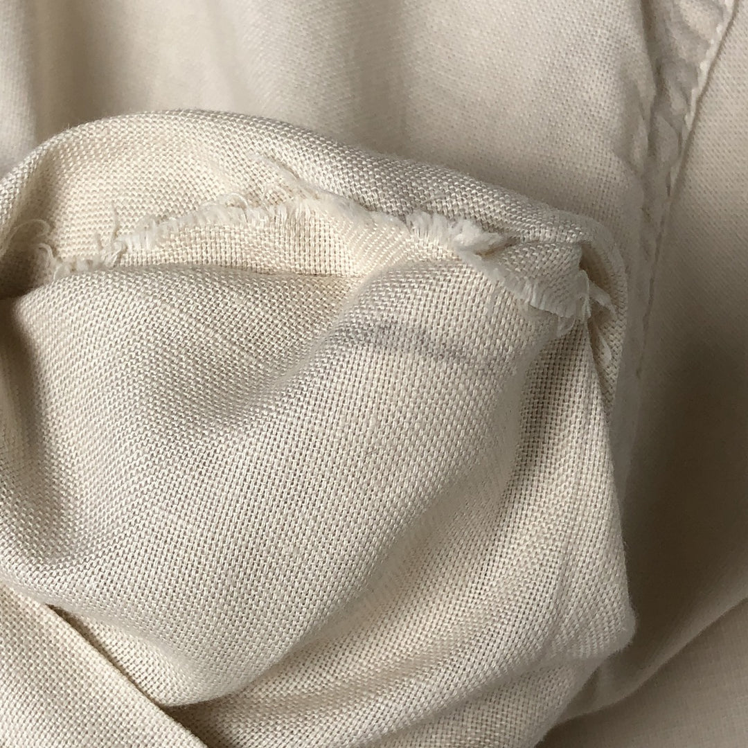60s-70'S Fruit of the Room short sleeve button down shirt, men's size L unclear Beige type Vintage Second Hand