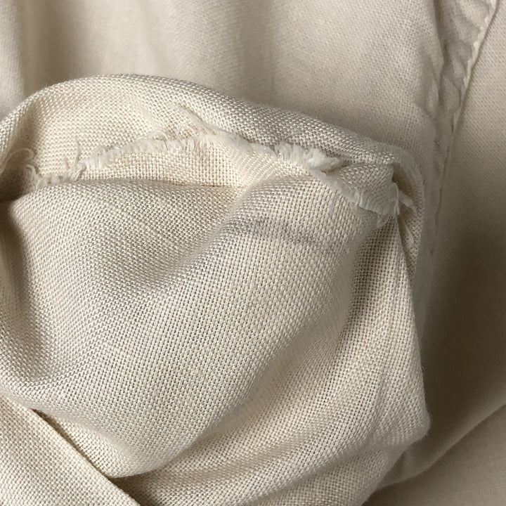 60s-70'S Fruit of the Room short sleeve button down shirt, men's size L unclear Beige type Vintage Second Hand