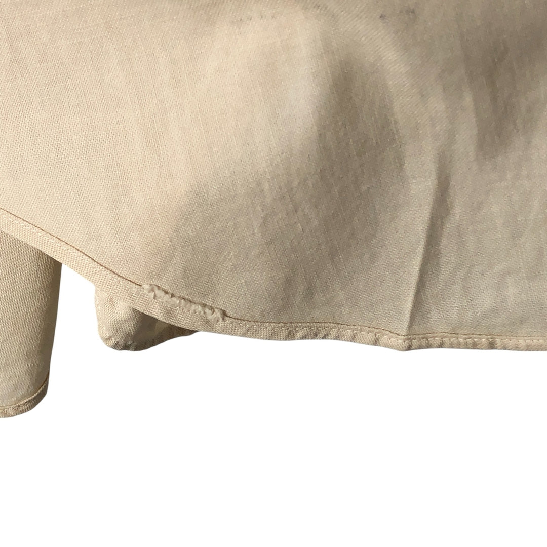 60s-70'S Fruit of the Room short sleeve button down shirt, men's size L unclear Beige type Vintage Second Hand