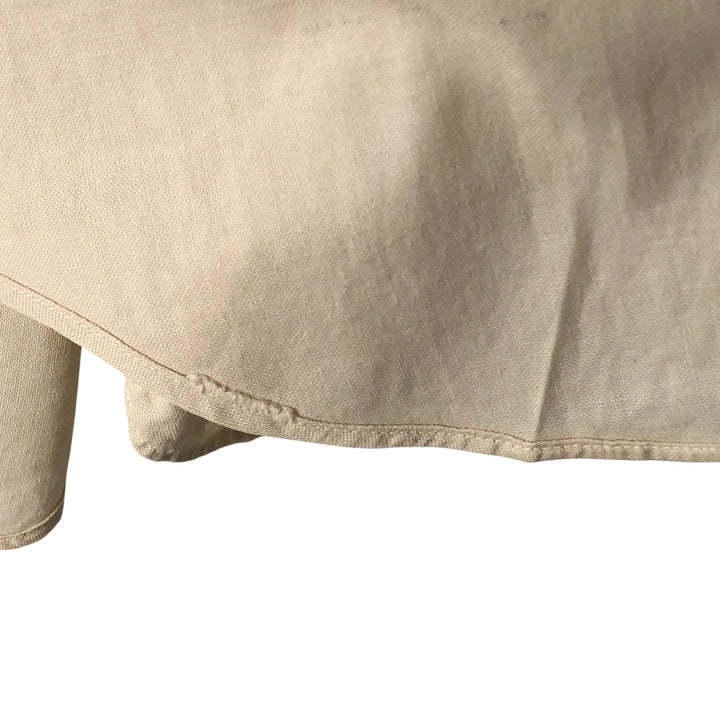 60s-70'S Fruit of the Room short sleeve button down shirt, men's size L unclear Beige type Vintage Second Hand
