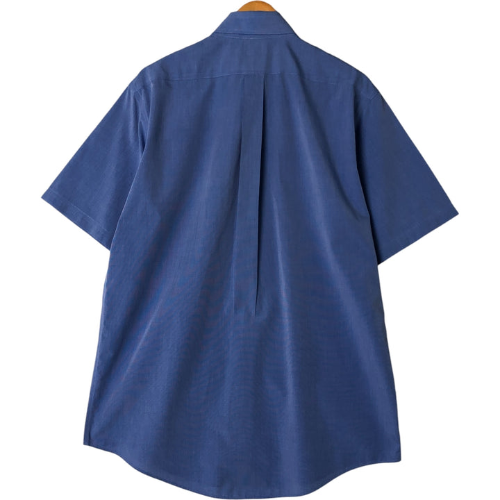 Brooks Brothers 346 short sleeve button-down shirt, men's size L cotton blue type Vintage Second Hand