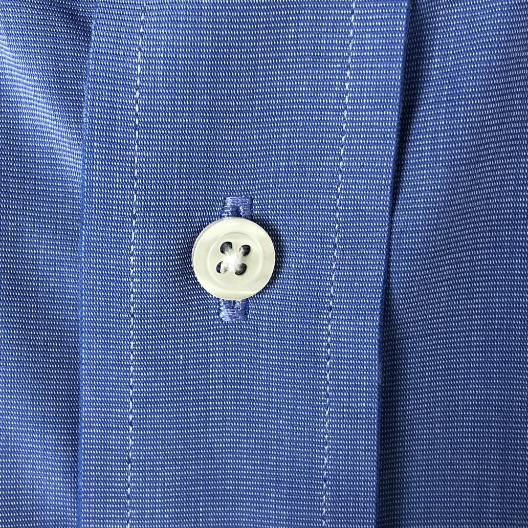Brooks Brothers 346 short sleeve button-down shirt, men's size L cotton blue type Vintage Second Hand