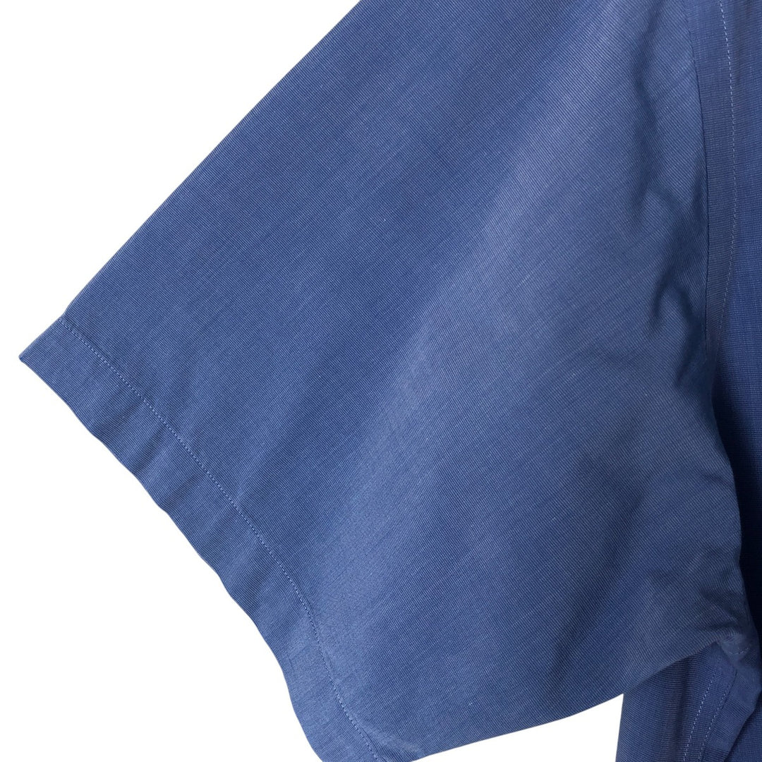 Brooks Brothers 346 short sleeve button-down shirt, men's size L cotton blue type Vintage Second Hand