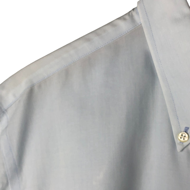 Brooks Brothers 346 short sleeve button-down shirt, men's size L cotton Blue type light blue Vintage Second Hand