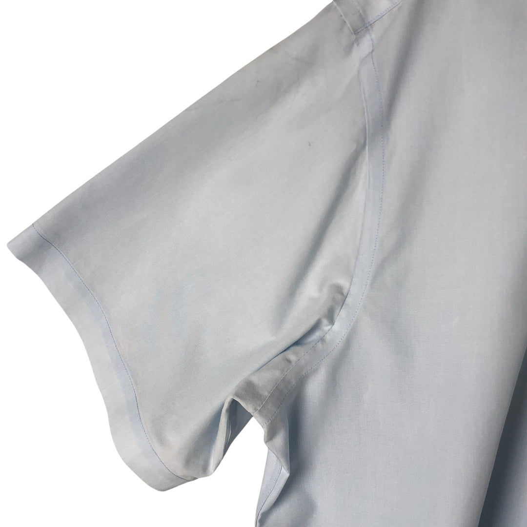Brooks Brothers 346 short sleeve button-down shirt, men's size L cotton Blue type light blue Vintage Second Hand
