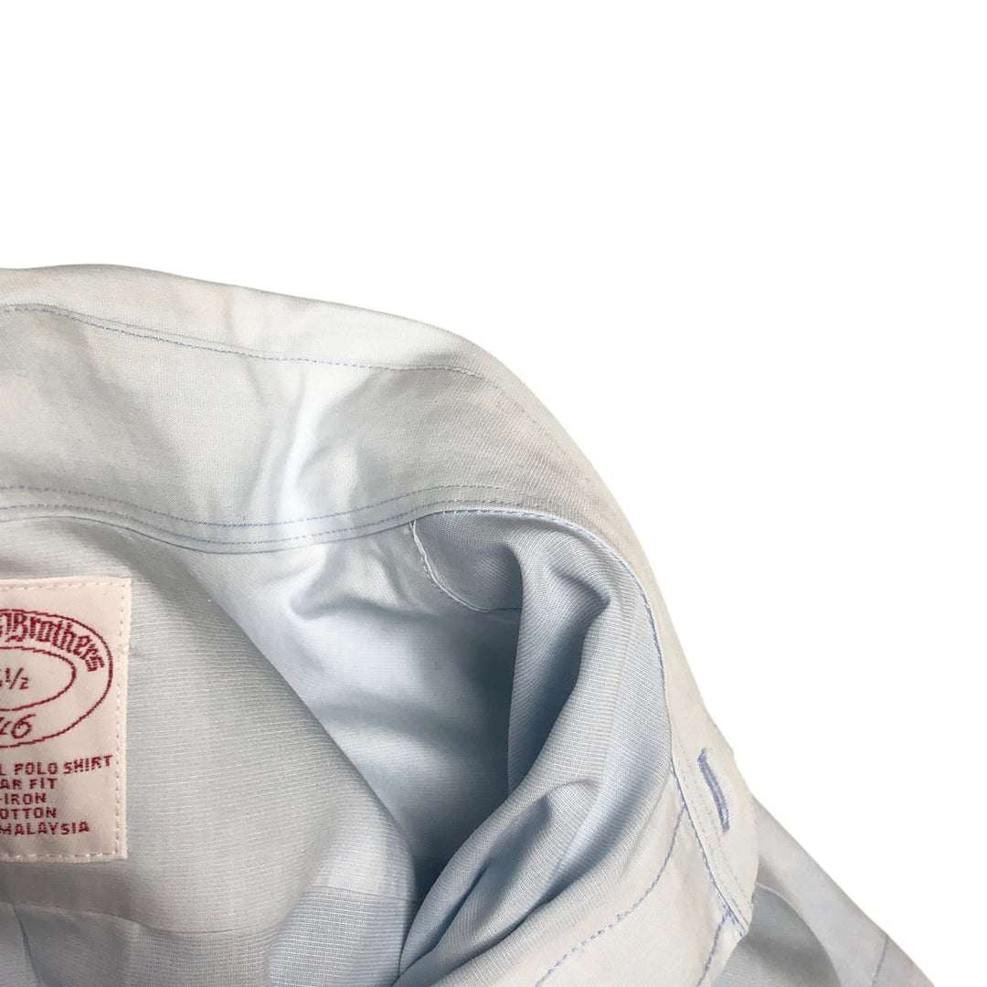 Brooks Brothers 346 short sleeve button-down shirt, men's size L cotton Blue type light blue Vintage Second Hand