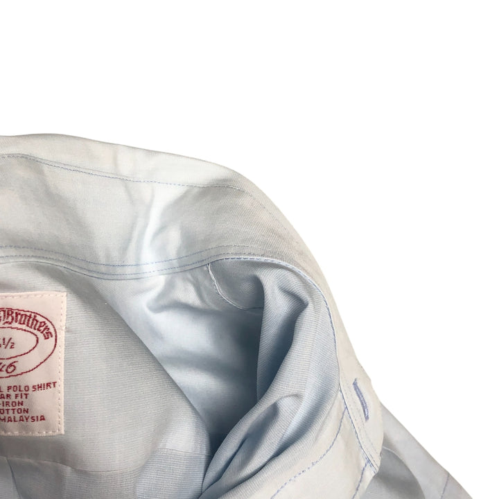 Brooks Brothers 346 short sleeve button-down shirt, men's size L cotton Blue type light blue Vintage Second Hand