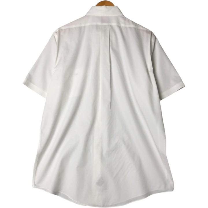 Brooks Brothers Est.1818 short sleeve button-down shirt, men's size L cotton white type Vintage Second Hand