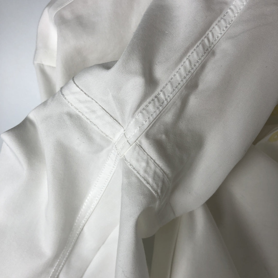 Brooks Brothers Est.1818 short sleeve button-down shirt, men's size L cotton white type Vintage Second Hand