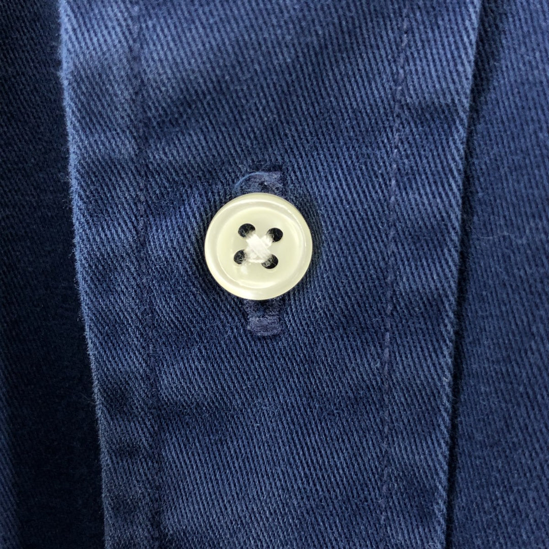 Ralph Lauren BLAKE long sleeve button down shirt, men's XL size cotton navy blue type Vintage Second Hand