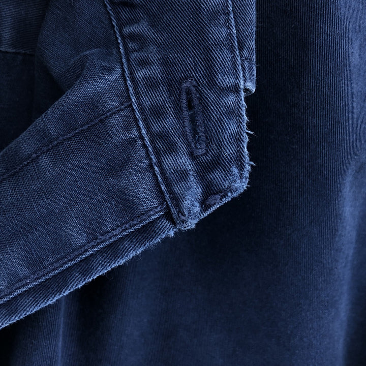 Ralph Lauren BLAKE long sleeve button down shirt, men's XL size cotton navy blue type Vintage Second Hand