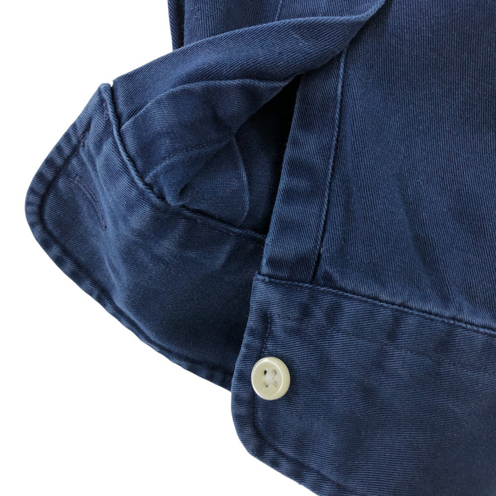 Ralph Lauren BLAKE long sleeve button down shirt, men's XL size cotton navy blue type Vintage Second Hand