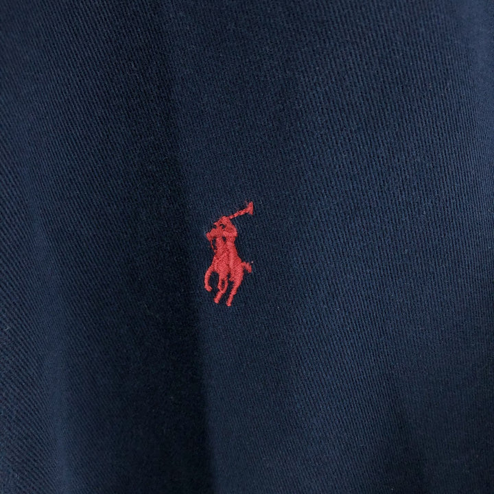 Ralph Lauren BLAKE long sleeve button down shirt, men's size L cotton navy blue type Vintage Second Hand