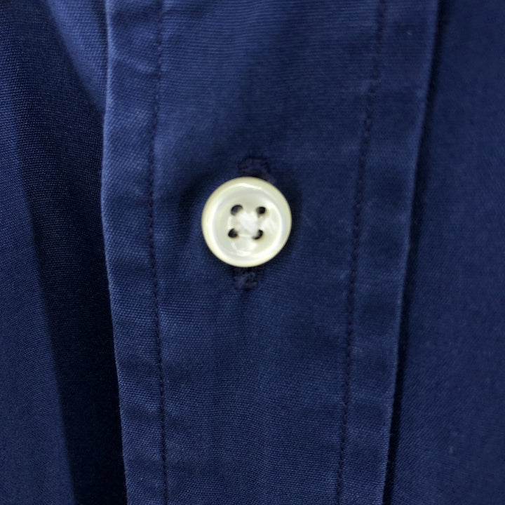 Ralph Lauren BLAKE long sleeve button down shirt, men's XL size cotton navy blue type Vintage Second Hand