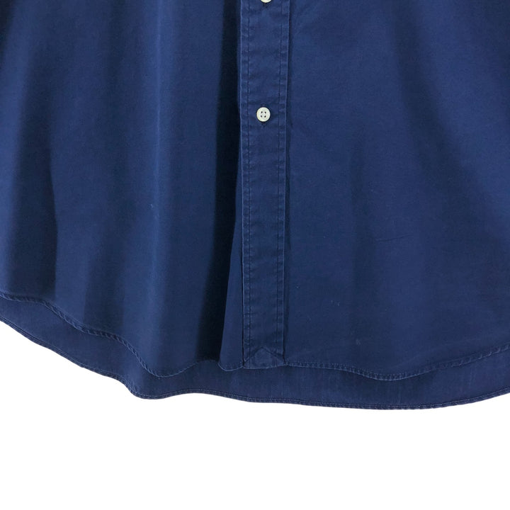 Ralph Lauren BLAKE long sleeve button down shirt, men's XL size cotton navy blue type Vintage Second Hand
