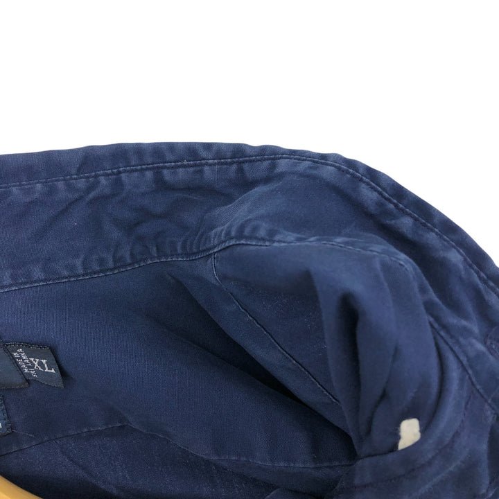 Ralph Lauren BLAKE long sleeve button down shirt, men's XL size cotton navy blue type Vintage Second Hand