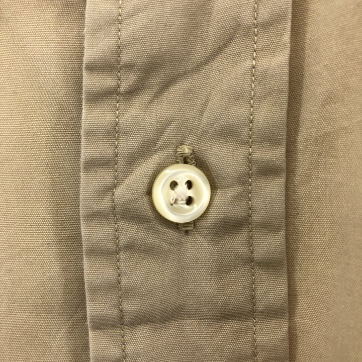 Ralph Lauren BLAKE long sleeve button down shirt, men's size M cotton Khaki type beige Vintage Second Hand