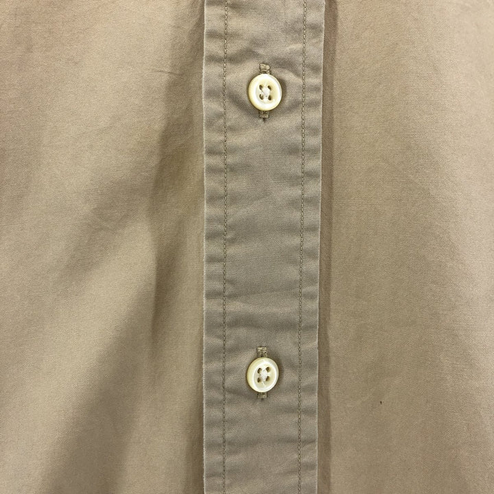 Ralph Lauren BLAKE long sleeve button down shirt, men's size M cotton Khaki type beige Vintage Second Hand