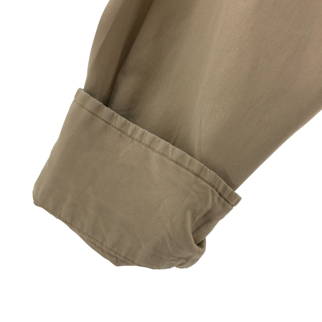 Ralph Lauren BLAKE long sleeve button down shirt, men's size M cotton Khaki type beige Vintage Second Hand