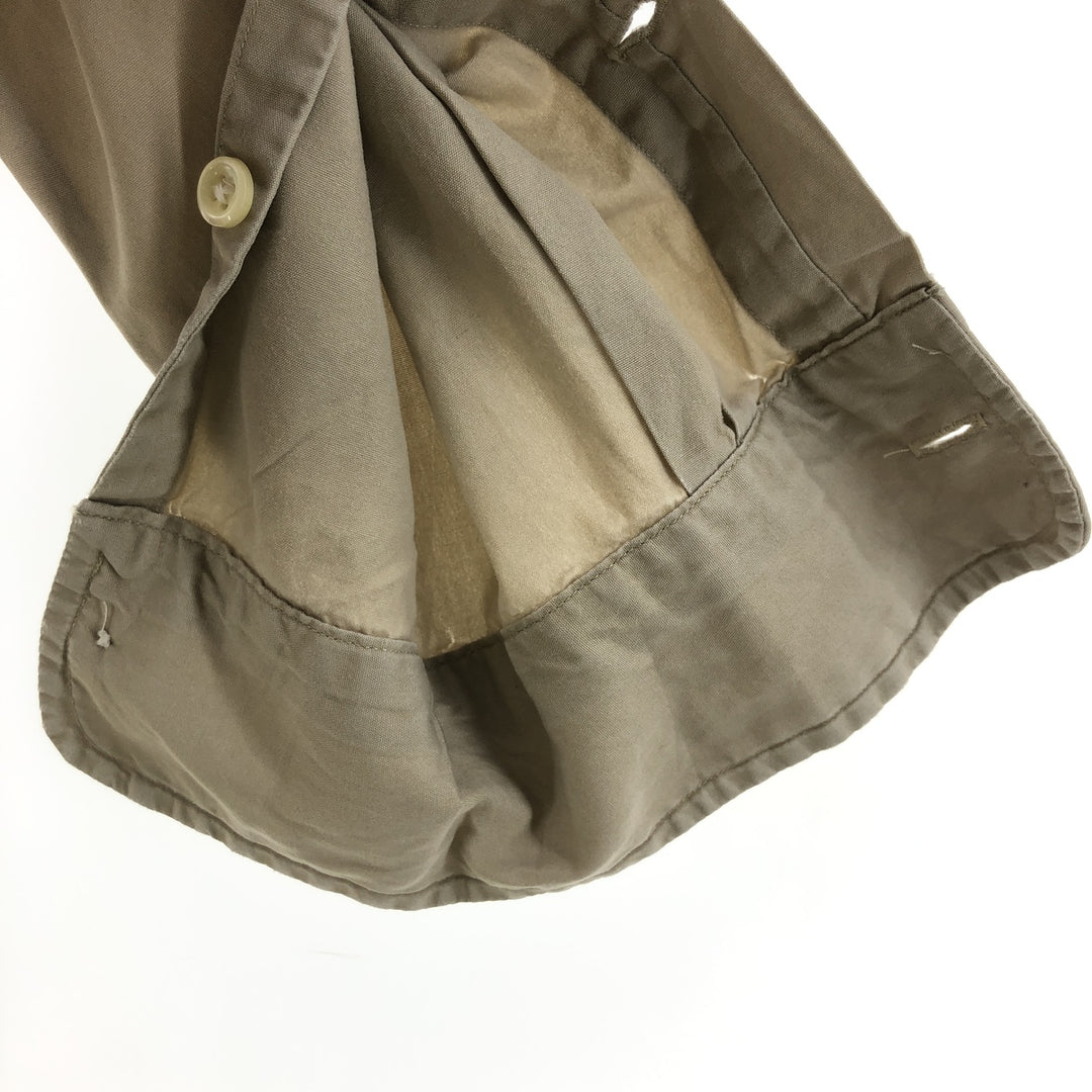 Ralph Lauren BLAKE long sleeve button down shirt, men's size M cotton Khaki type beige Vintage Second Hand