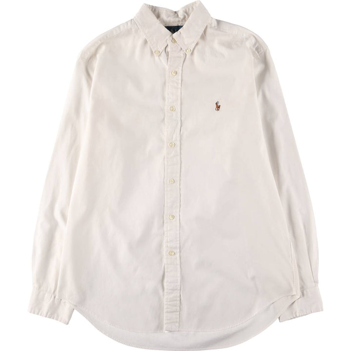 Ralph Lauren Classic Fit Long Sleeve Button Down Shirt, Men's Size L cotton white type Vintage Second Hand