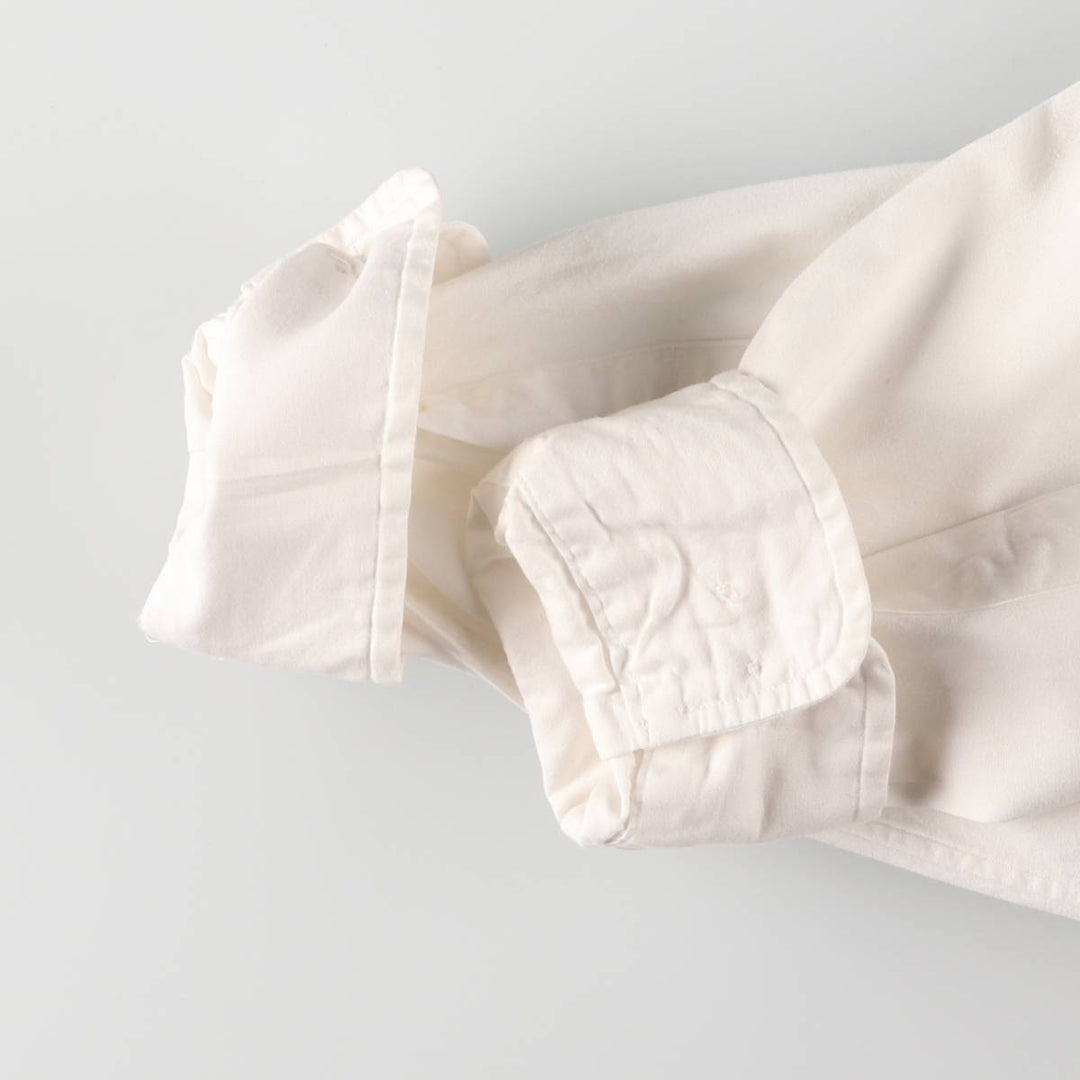 Ralph Lauren Classic Fit Long Sleeve Button Down Shirt, Men's Size L cotton white type Vintage Second Hand