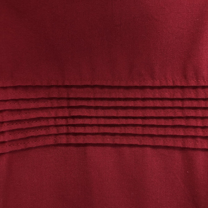 JOHN BLAIR Short Sleeve Mexican Shirt Cuban Shirt Men's XL polyester wine-red Vintage Second Hand