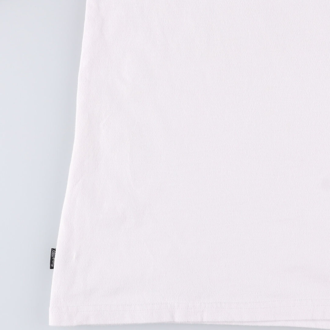 STUSSY Long T-shirt, Men's size L cotton white type Vintage Second Hand